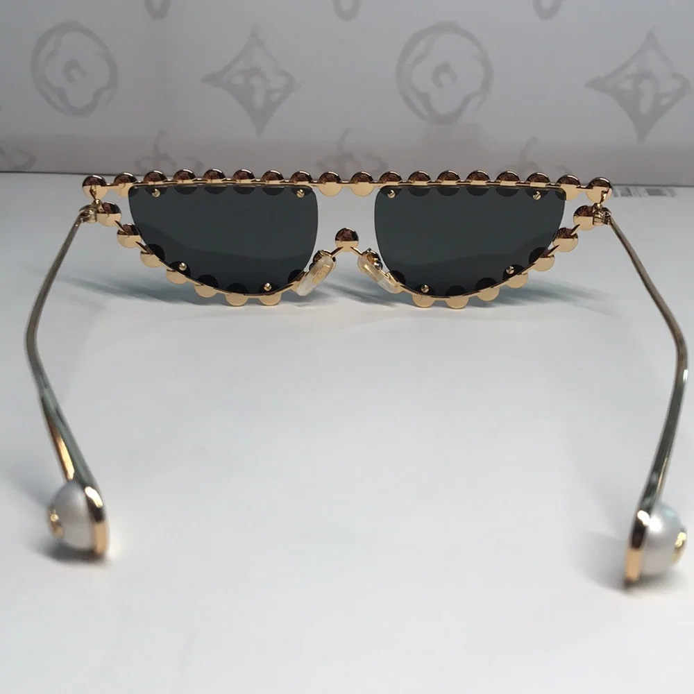 New Authentic Stylish Gold and Black Sunglasses GG0364S 002